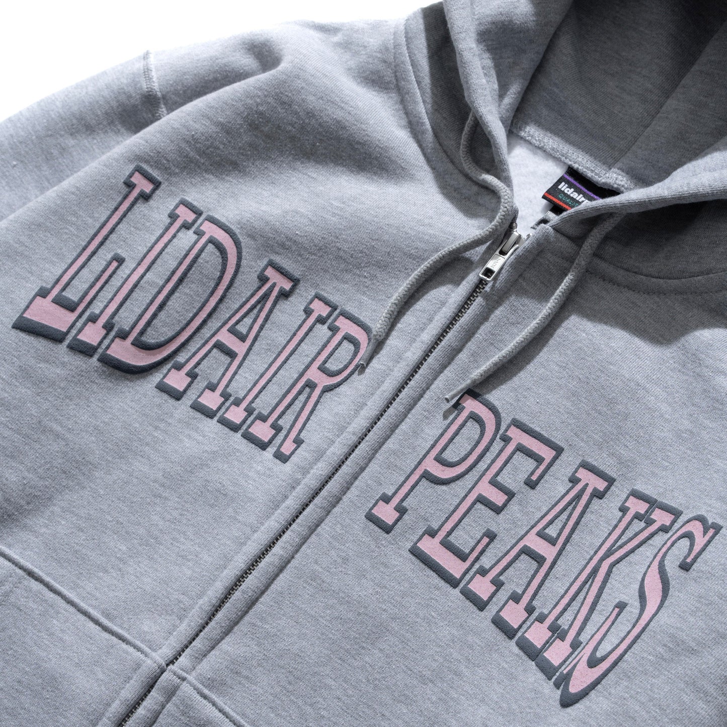 College logo zip hoodie "Grey"