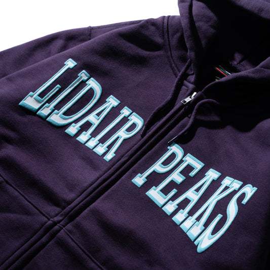 College logo zip hoodie "Violet"