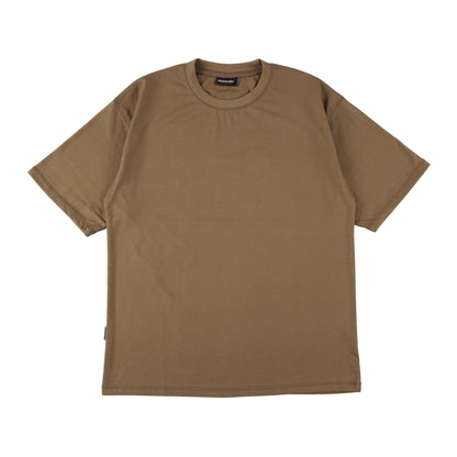 Stitched cotton t-shirts "Dust brown"